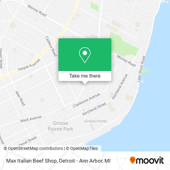 Max Italian Beef Shop map