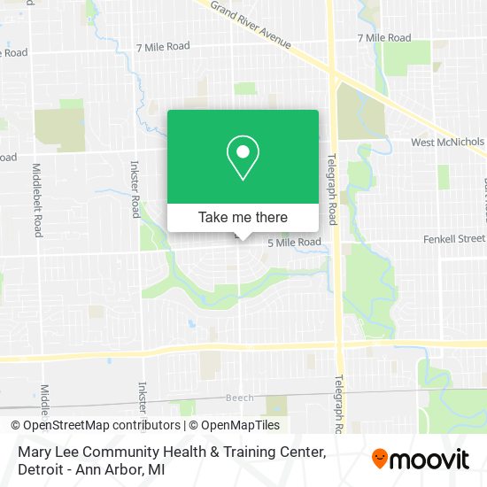 Mapa de Mary Lee Community Health & Training Center