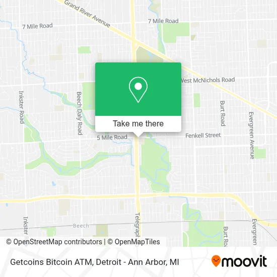 Getcoins Bitcoin ATM map