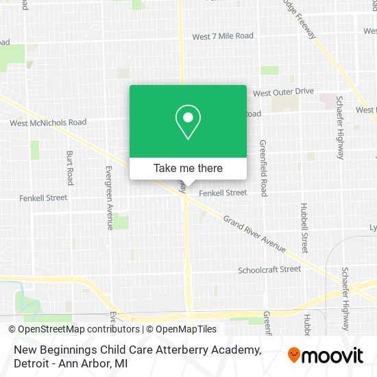 Mapa de New Beginnings Child Care Atterberry Academy