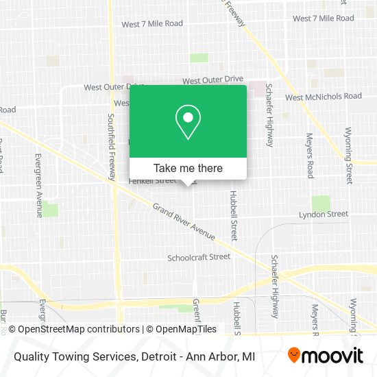 Quality Towing Services map
