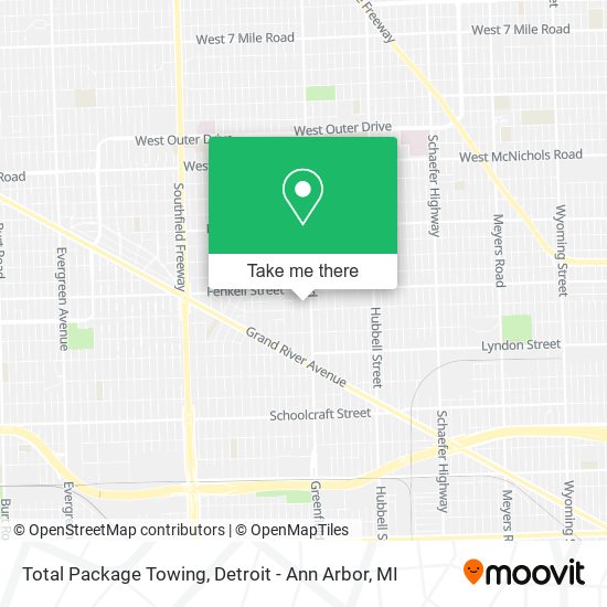 Total Package Towing map