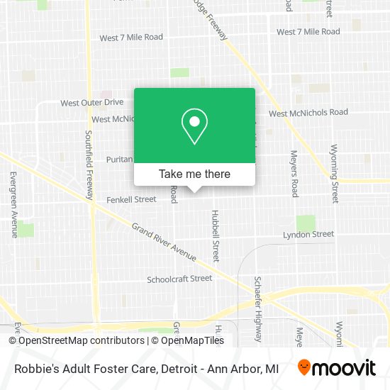 Robbie's Adult Foster Care map