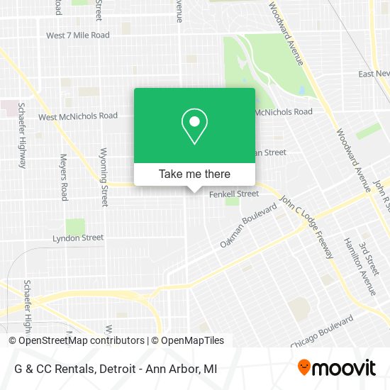 Mapa de G & CC Rentals