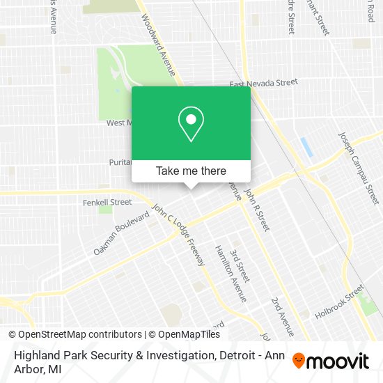 Mapa de Highland Park Security & Investigation