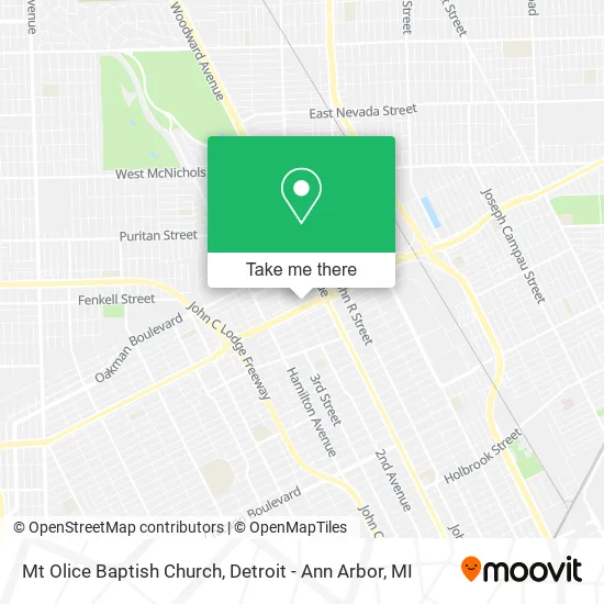 Mt Olice Baptish Church map