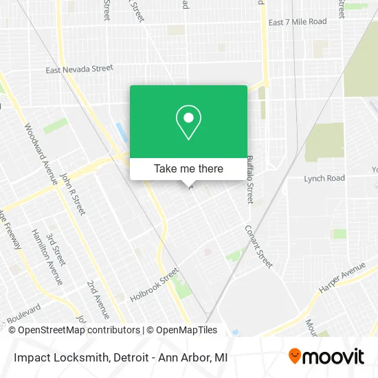 Impact Locksmith map