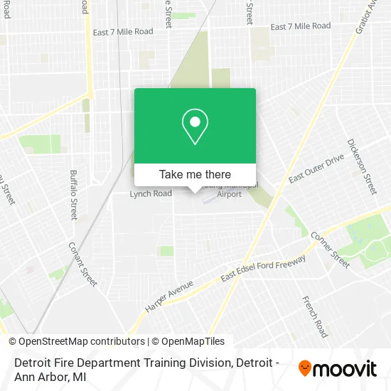 Detroit Fire Department Training Division map