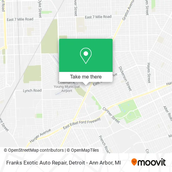 Franks Exotic Auto Repair map