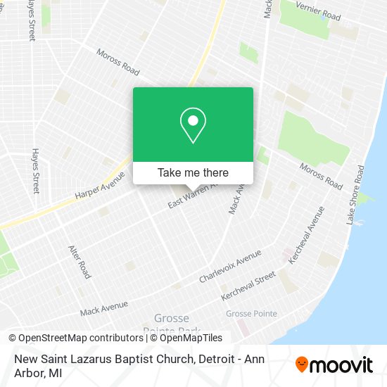 Mapa de New Saint Lazarus Baptist Church