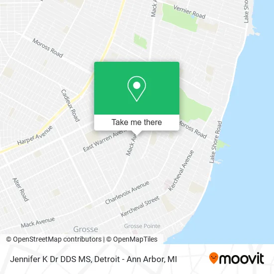 Jennifer K Dr DDS MS map