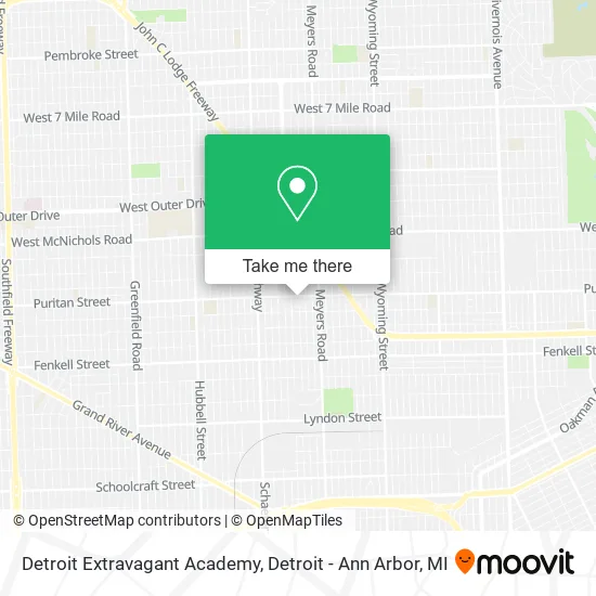 Detroit Extravagant Academy map
