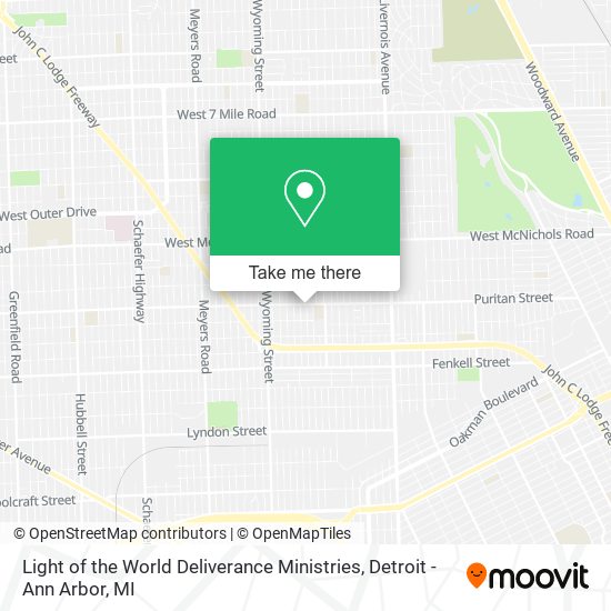 Light of the World Deliverance Ministries map