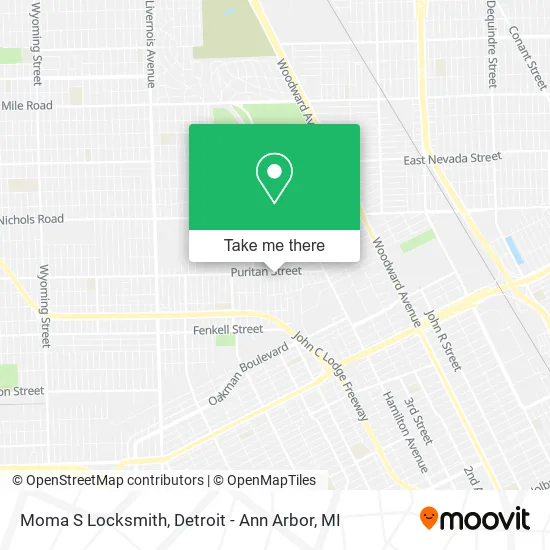 Moma S Locksmith map