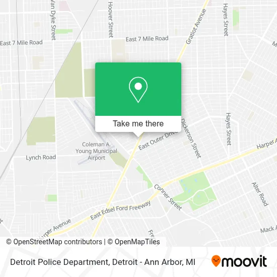 Detroit Police Department map