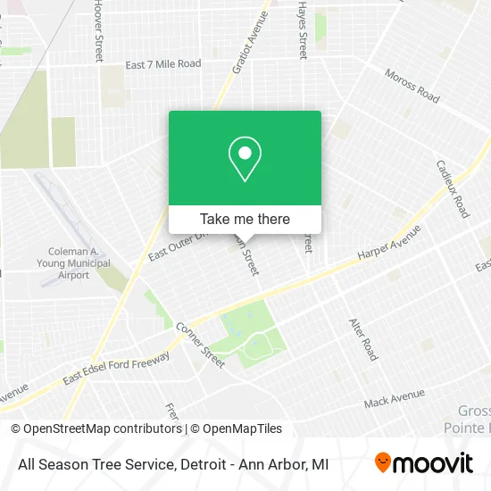 All Season Tree Service map