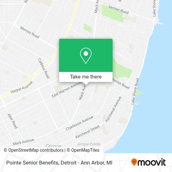 Pointe Senior Benefits map