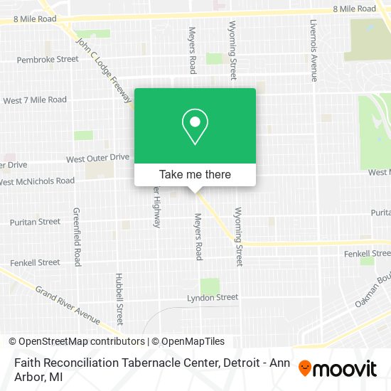 Mapa de Faith Reconciliation Tabernacle Center