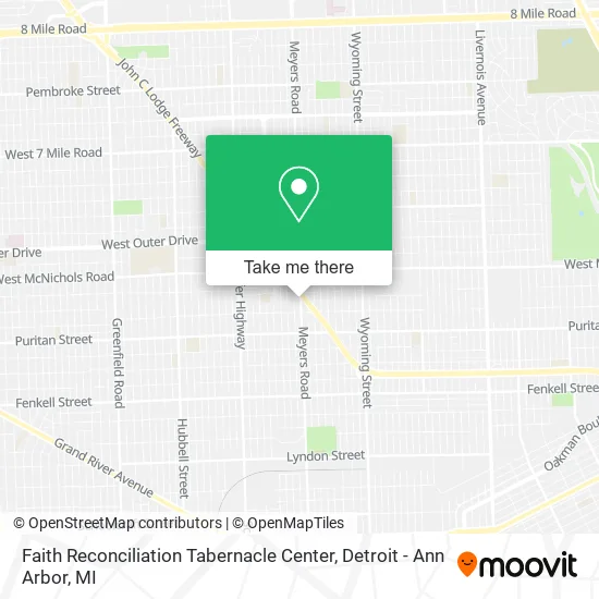 Faith Reconciliation Tabernacle Center map