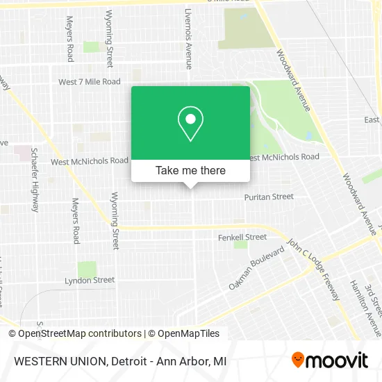 WESTERN UNION map