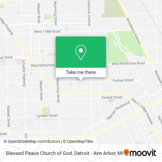 Mapa de Blessed Peace Church of God
