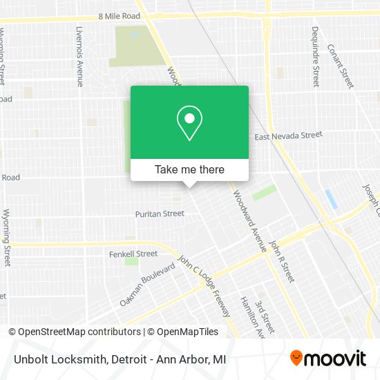 Unbolt Locksmith map