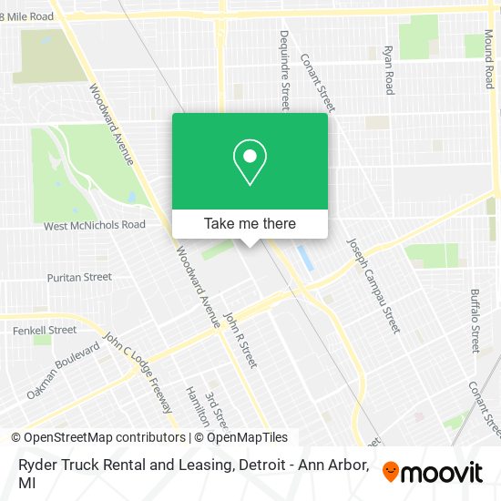 Ryder Truck Rental and Leasing map