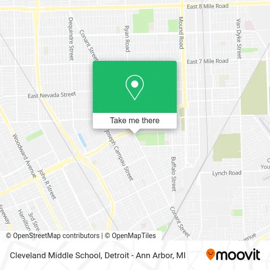 Cleveland Middle School map