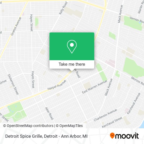 Mapa de Detroit Spice Grille