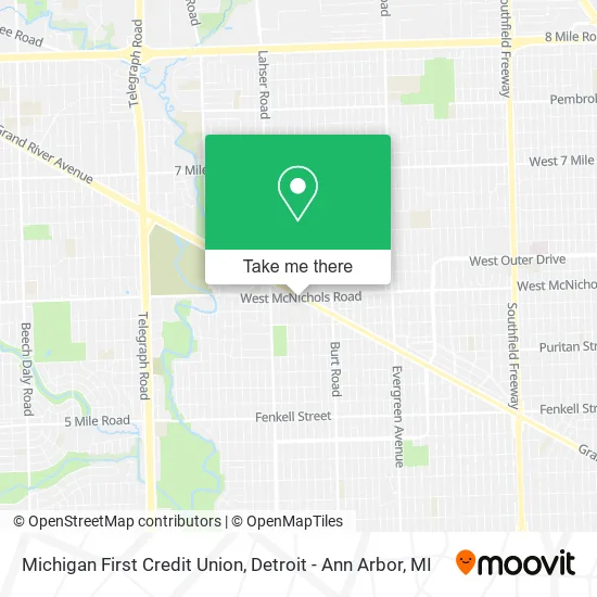 Michigan First Credit Union map