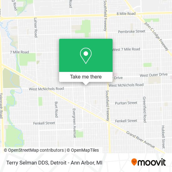 Terry Selman DDS map