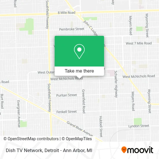 Dish TV Network map