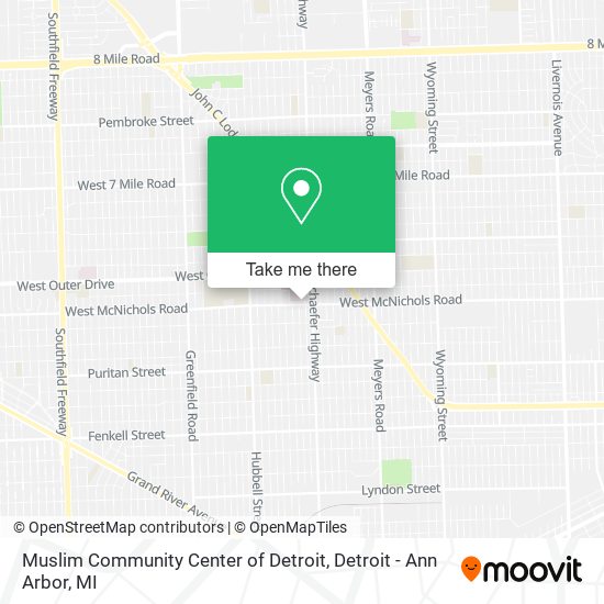 Mapa de Muslim Community Center of Detroit