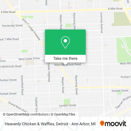 Heavenly Chicken & Waffles map