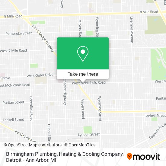 Mapa de Birmingham Plumbing, Heating & Cooling Company