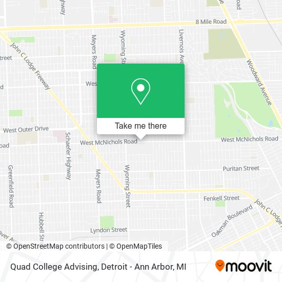 Quad College Advising map