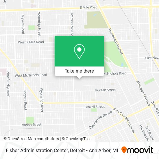 Mapa de Fisher Administration Center