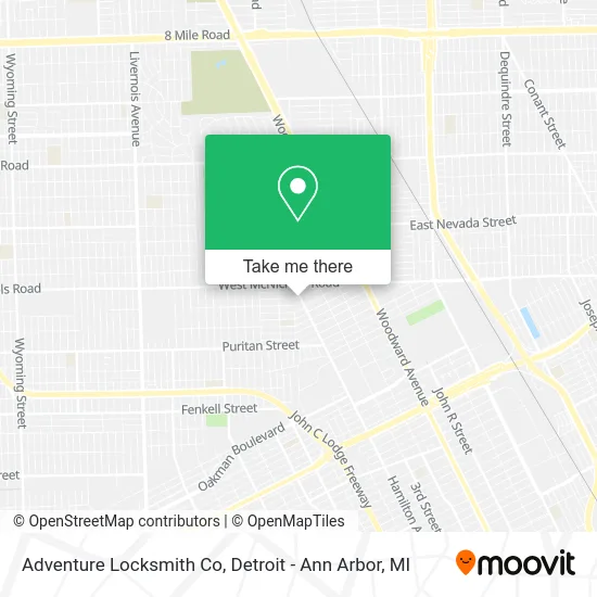 Adventure Locksmith Co map