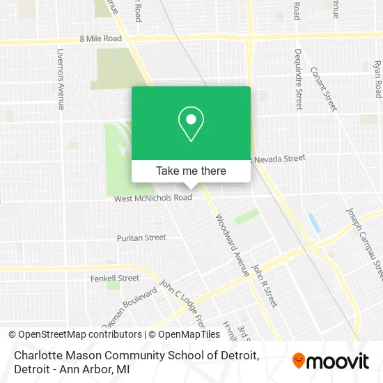 Mapa de Charlotte Mason Community School of Detroit