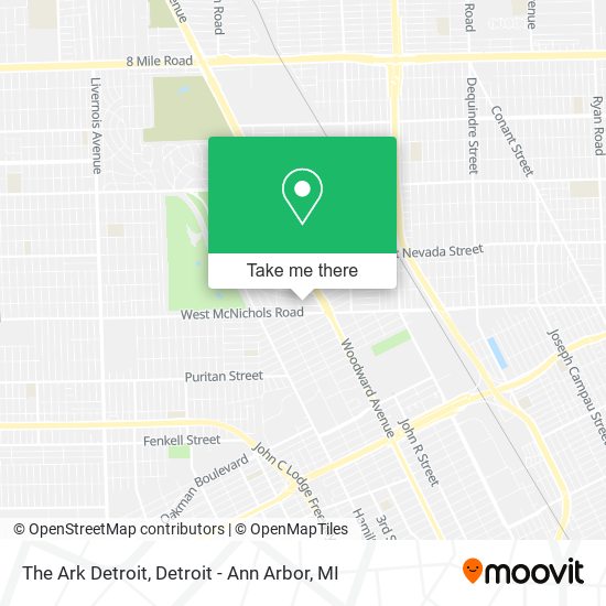 The Ark Detroit map