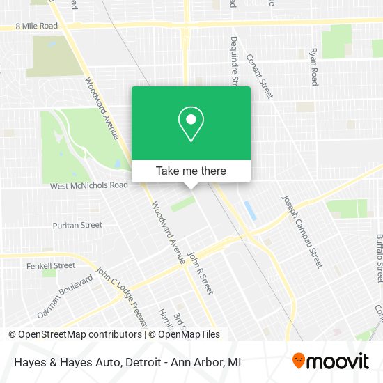 Hayes & Hayes Auto map