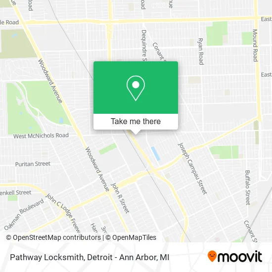 Pathway Locksmith map