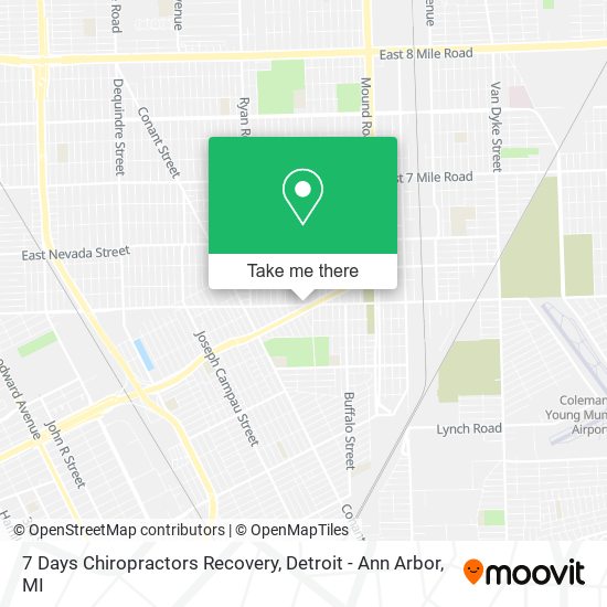 7 Days Chiropractors Recovery map