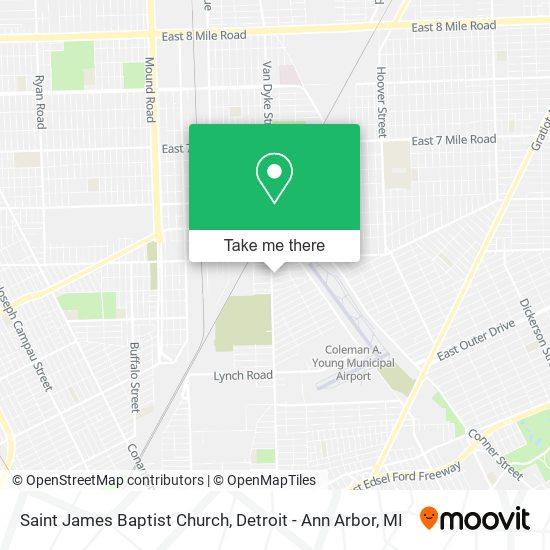 Saint James Baptist Church map