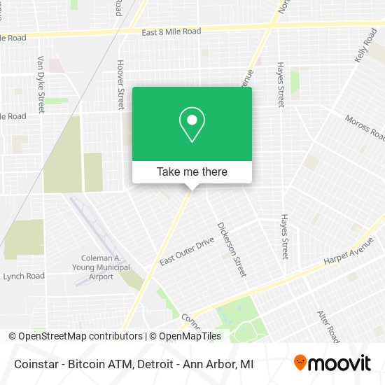 Mapa de Coinstar - Bitcoin ATM