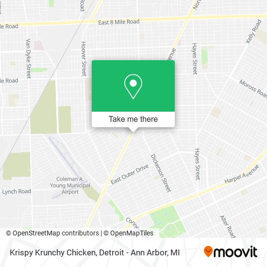 Krispy Krunchy Chicken map