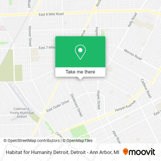 Mapa de Habitat for Humanity Detroit