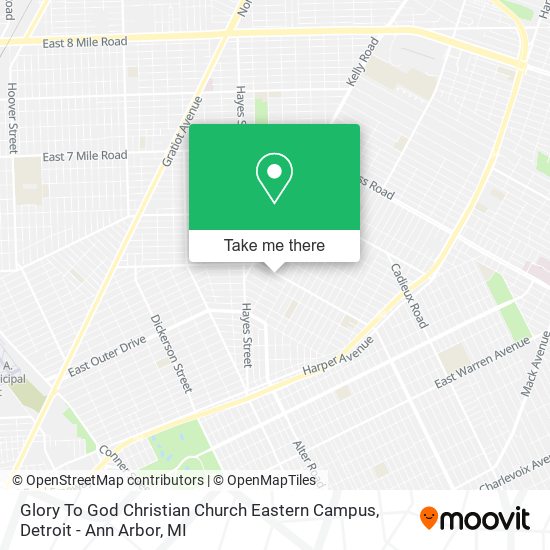 Mapa de Glory To God Christian Church Eastern Campus