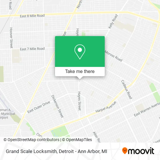 Grand Scale Locksmith map
