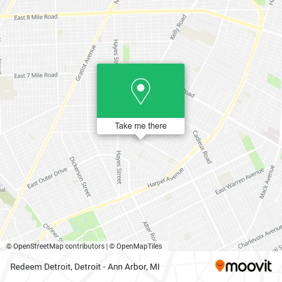Redeem Detroit map